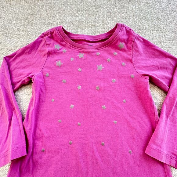 Tea Collection Pink Star Dress VGUC 3 - Picture 2 of 4